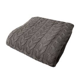 Плед 190х220 Глорія Косы Шоколад Прованс (017611), Цвет: шоколадный, Размер: 190x220