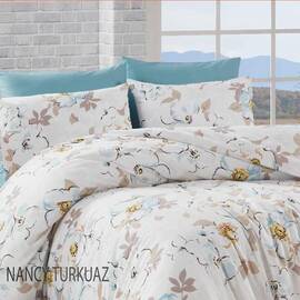 Постільна білизна NITA TURKUAZ ранфорс 200х220