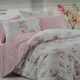 Постільна білизна ROMANA PEMBE ранфорс 200х220