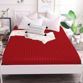 Простынь на резинке MirSon Aldo 140х190х25 (2200001081109), Цвет: бордовый, Тип: простыни на резинке, Размер: 140x190