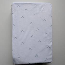 Простынь на резинке Le Vele 60х120-70х140 WHITE I.GREY