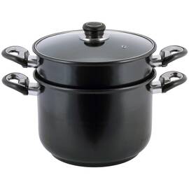 Пароварка однорівнева О24 см із вуглецевої сталі Kamille (5825)