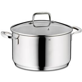 Каструля з кришкою KELA Flavoria 24 см, 5,5 л (10176), Тип: каструля, Об'єм: 5,5 л, Колір: срібний