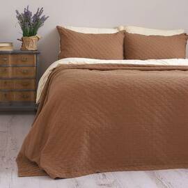 Покривало Limasso з наволочкою 180x240 CAMBRIDGE WOOD SMOKE (800470), Основний колір: теракотовий, Розмір: 180x240