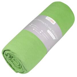 Простирадло трикотажне на резинці Home Line 90х200 салатове 125 г/м2 (160217), Колір: салатовий, Тип: простирадла на гумці, Розмір: 90x200
