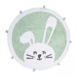 Коврик в детскую комнату Irya Bunny mint ментоловый 110x110 (svt-2000022288453)