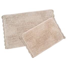 Набор ковриков Irya Fern pembe розовый 40x60+55x85 (svt-2000022273732)