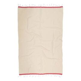 Полотенце Barine Pestemal Basak 95x165 BeigeMarsala бежевоемарсала (svt-2000022275545), Цвет: бежевый, Размер: 95x165