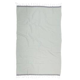 Полотенце Barine Pestemal Basak 95x165 Light GreyGrey серое (svt-2000022275484)