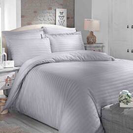 Постельное белье Altinbasak сатин жаккард 160х220 gri