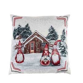 Наволочка 45х45 Snowfall Три гноми біля хатинки Прованс (023404)