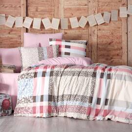 Комплект постільної білизни Mays ранфорс 19310 V-1 двоспальний Євро