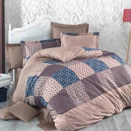 Комплект постільної білизни Mays ранфорс 9861 двоспальний Євро