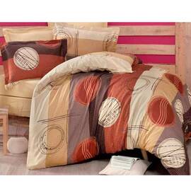 Комплект постельного белья Mays сатин де дюкс 110315 полуторный, Размер: полуторный 160х220, Основной цвет: терракотовый