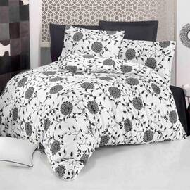 Комплект постельного белья Mays сатин де дюкс 50291 полуторный, Размер: полуторный 160х220, Основной цвет: черный