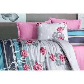 Комплект постільної білизни Mays сатин де дюкс 80690 двоспальний Євро