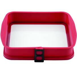 Форма силіконова квадратна 26,5x25,1x5,3 см зі скляним дном Kamille (7759)