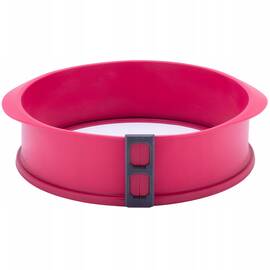 Силіконова форма кругла 26x7 см зі скляним дном Kamille (7757)