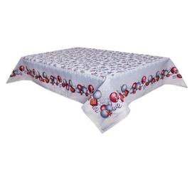 Скатертина гобеленова Квітчасте Різдво 137х180 LiMaSo (RUNNER904-180), Тип: скатертини, Основний колір: блакитний, Форма скатертини: прямокутна, Розмір: 137x180