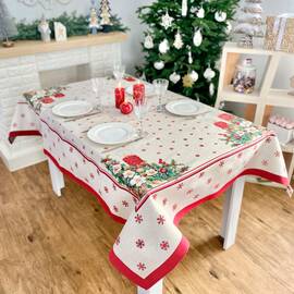 Скатертина гобеленова Різдвяна свічка 137х240 LiMaSo (RUNNER242-240)