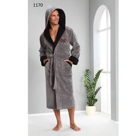 Халат NUSA мужской ns 1170 серый (m), Цвет: серый, Размер: M