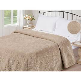 Покрывало однотонное стеганое Love you 150х220 шампань 6, Цвет: кремовый, Размер: 150x220