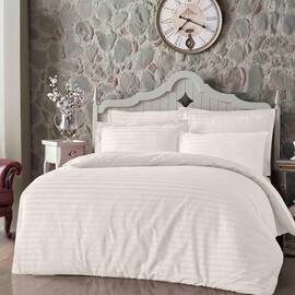 Постельное белье Altinbasak сатин жаккард 2шт(160х220) ekru