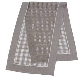 Наперон лляний 45х140 LiMaSo (NPLB24D2-45), Тип: дорожки (раннеры), Цвет: серый, Форма скатерти: прямоугольная, Размер: 45x140