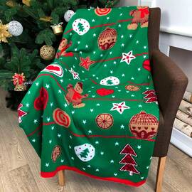 Плед 90х130 Печиво Зелений Прованс (023247), Цвет: зеленый, Размер: 90x130