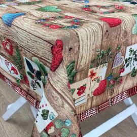 Скатерть Wooden 95х100 Прованс (024643), Тип: скатерти, Цвет: красный, Форма скатерти: квадратная, Размер: 95x100