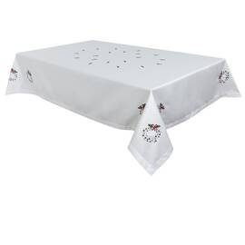 Скатертина вишита новорічна 140х300 LiMaSo (SKVN17-300), Тип: скатерти, Цвет: белый, Форма скатерти: прямоугольная, Размер: 140x300