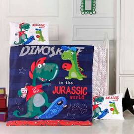 Постільна білизна в дитяче ліжечко 100x150 ранфорс Dino Patik (18289)