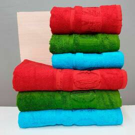 Полотенца бамбуковые 50x90 3шт Aynali Agac Bamboo Desen Zeron (18364), Цвет: набор разных цветов, Размер: 50x90