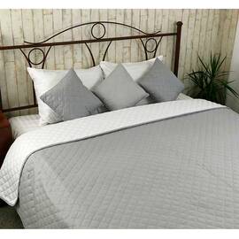 Покривало 150х212 стьобане White Grey Руно (360.52У_White Grey), Основний колір: сірий, Розмір: 150x212