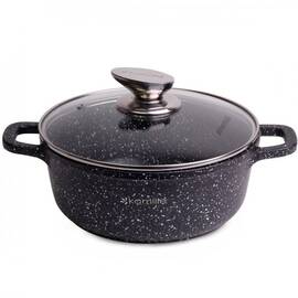 Каструля 20x8, 5 см Kamille (4404), Тип: каструля, Об'єм: 2,3 л, Колір: чорний