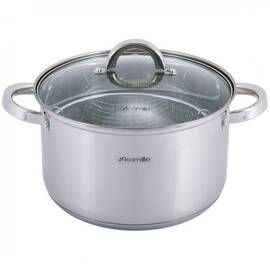 Каструля для фритюру O25 Kamille (5625S), Тип: каструля для фритюру, Об'єм: 6,5 л, Колір: срібний