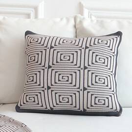 Наволочка La Modno 45x45 Monogram Anthracite-Beige (200188), Цвет: антрацитовый, Тип: наволочки, Размер: 45x45