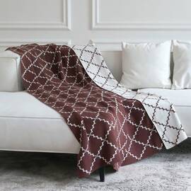 Плед La Modno 150x200 Diamond Brown-Ecru (200179), Цвет: коричневый, Размер: 150x200