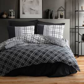 Постільна білизна Cotton box Ранфорс Masculine 200х220 CARLOS SIYAH