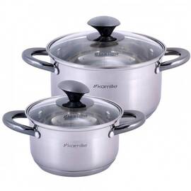 Набір каструль 4 предмети (1,5л, 3л) Kamille (4925)
