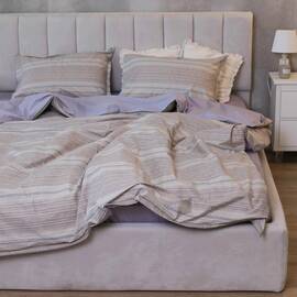 Постельное белье 110 сатин люкс 2шт(143х210) Вилюта, Размер: семейный 2шт(145x210), Основной цвет: сиреневый