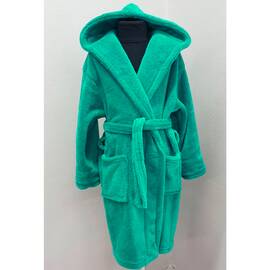 Халат детский махровый 4-6 лет Welsoft изумрудный Zeron (18490), Цвет: салатовый, Размер детский: 5-6 лет