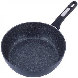 Сотейник O28x8, 5 см. Kamille (5395MR), Колір: чорний, Тип: сотейник, Форма: кругла, Діаметр (см): 28