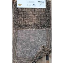 Набор ковриков VINTAGE MOSSO COTTON 50х60 и 60х100 коричневый Zeron (18437), Цвет: коричневый, Размер: 60x100