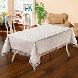 Скатерть 160х220 Etamin 101 Krem Masali (18635), Тип: скатерти, Цвет: кремовый, Форма скатерти: прямоугольная, Размер: 160x220