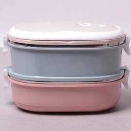 Ланч бокс подвійний 1400 мл 20x14.5x13.5 см Kamille (2125)