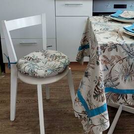 Подушка на стілець кругла D 40 Міра Прованс (026665), Колір: сірий, Розмір: Ø 40