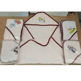 Полотенце детское для купанья велюровое с капюшоном 80x80 персиковый Zeron (18704), Цвет: персиковый, Размер: 80x80