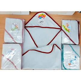 Полотенце детское для купанья велюровое с капюшоном 80x80 серое Zeron (18701), Цвет: графитовый, Размер: 80x80