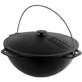 Казан азиатский чугунный с чугунной крышкой 15 л Азия Brizoll (KA15-1), Объем казана: 15 л, Наличие крышки: с чугунной крышкой